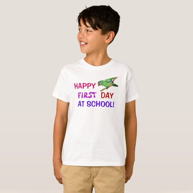 Camiseta Happy first day at school T-Shirt (Anverso completo)