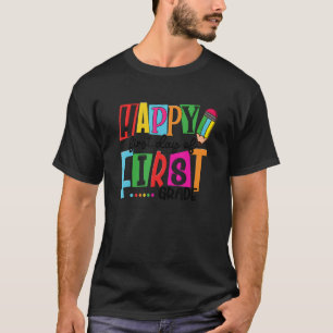 Camiseta Happy First Day Of First Grade Back To School Kids