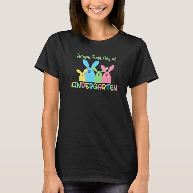 Camiseta Happy first Day of Kindergarten   (Anverso)
