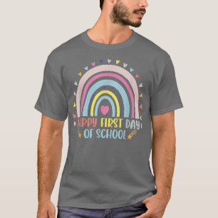 Camiseta Happy First Day Of School Teacher Back To School S