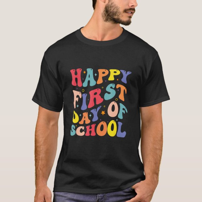 Camiseta Happy First Day of School  Welcome Back To School (Anverso)