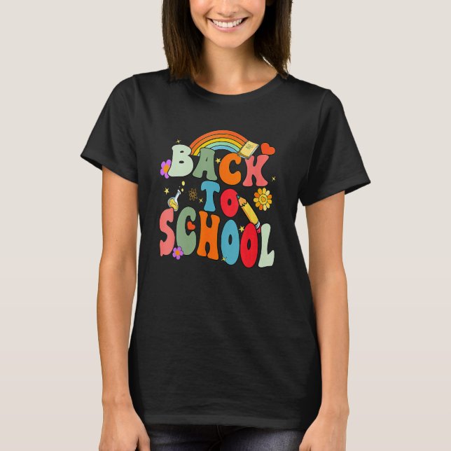 Camiseta Happy First Day Of School Welcome Back To School S (Anverso)