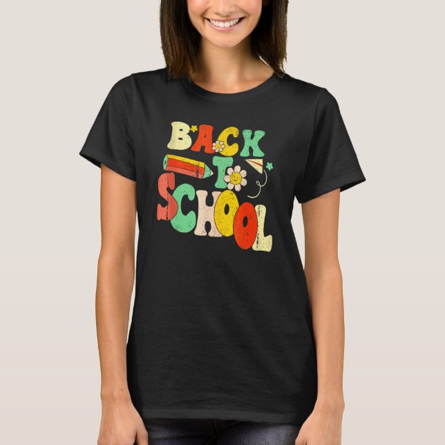 Camiseta Happy First Day Of School Welcome Back To School S (Anverso)