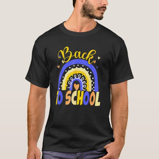 Camiseta Happy First Day Of School Welcome Back To School S (Anverso)