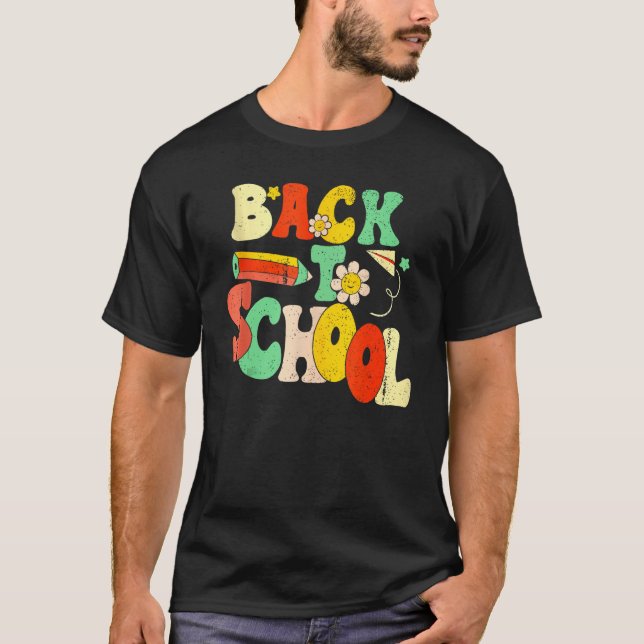 Camiseta Happy First Day Of School Welcome Back To School S (Anverso)