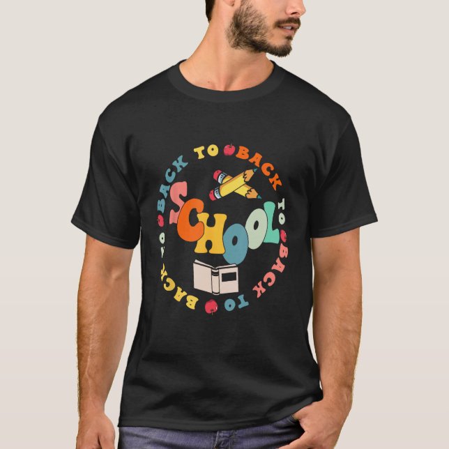 Camiseta Happy First Day Of School Welcome Back To School S (Anverso)