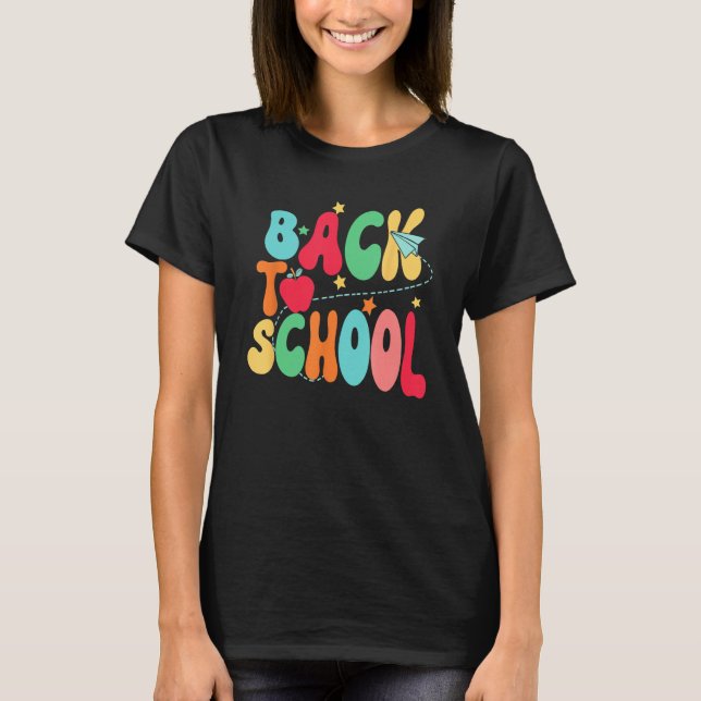 Camiseta Happy First Day Of School Welcome Back To School S (Anverso)