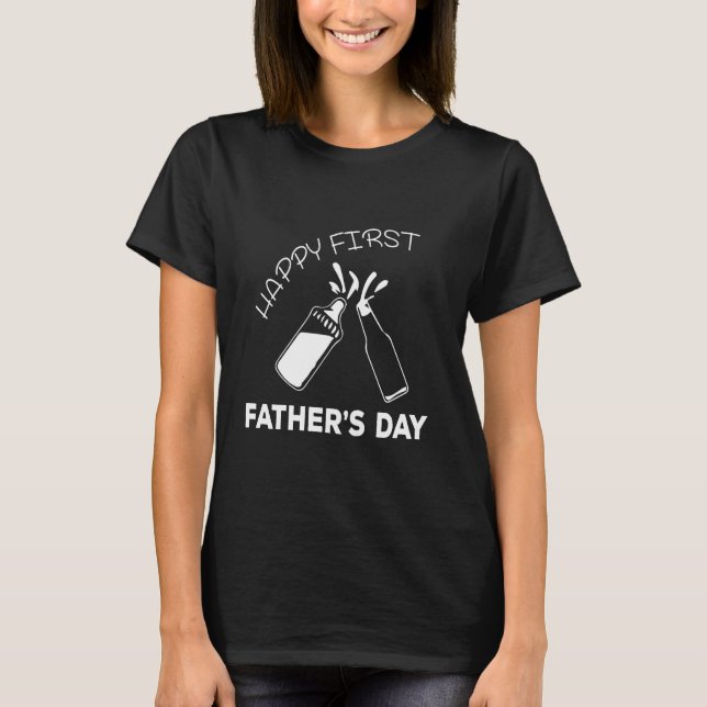 Camiseta Happy First Father s Day Long Sleeve (Anverso)