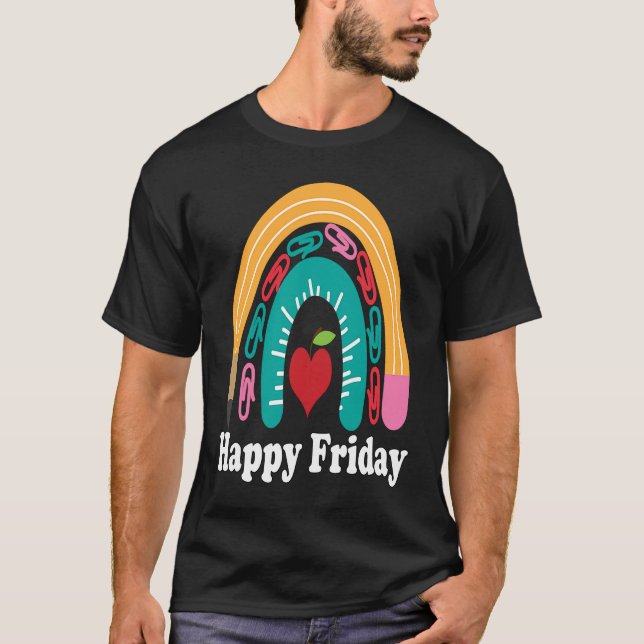 Camiseta Happy Friday Classroom Weekend Teacher Women's (Anverso)