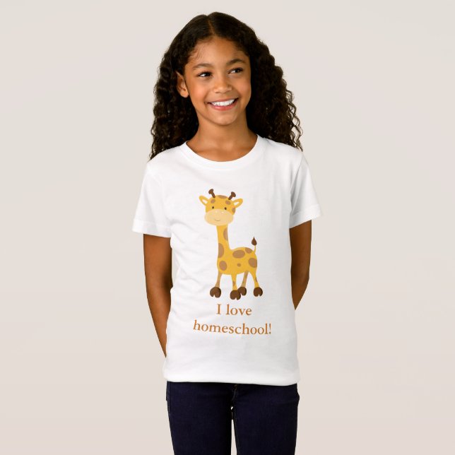 Camiseta Happy Giraffe Homeschoe (Anverso completo)