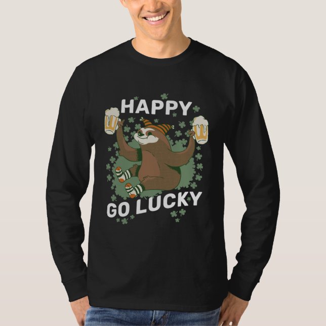 Camiseta Happy Go Lucky St Patricks Day (Anverso)