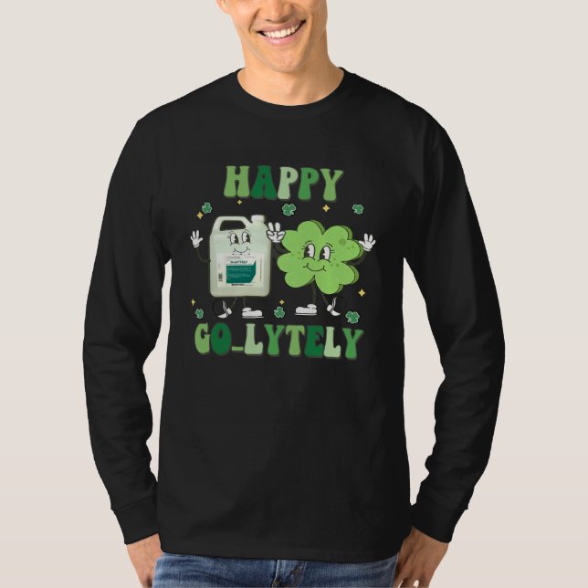 Camiseta Happy Golytely Bowel Prep St Pattys Gastro Gi Tech (Anverso)