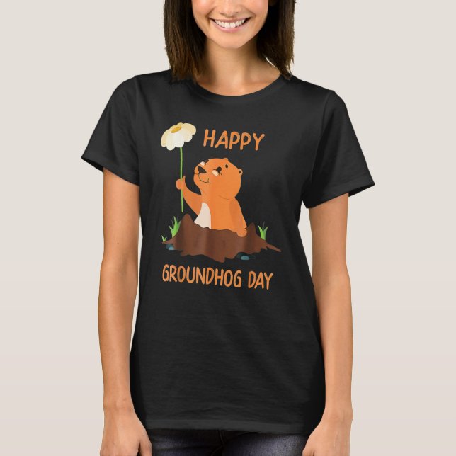Camiseta Happy Groundhog Day (Anverso)