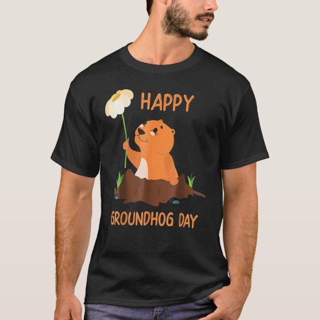 Camiseta Happy Groundhog Day (Anverso)