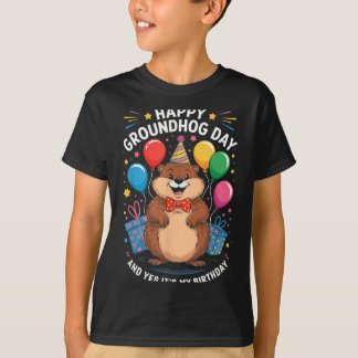 Camiseta Happy Groundhog Day And Its My Birthday February 2