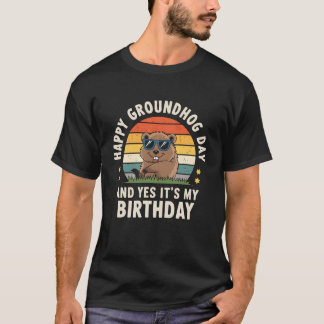 Camiseta Happy Groundhog Day Birday Guay Groundhog