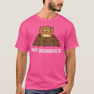 Camiseta Happy Groundhog Day Funny Groundhog