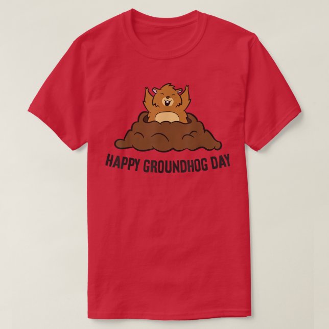 Camiseta Happy Groundhog Day Love Groundhogs (Diseño del anverso)