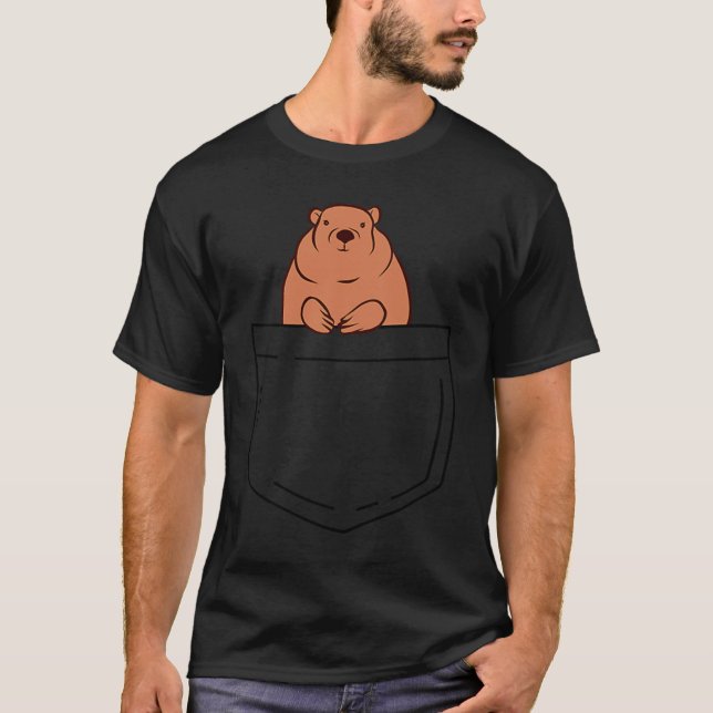 Camiseta Happy Groundhog Day Pocket Groundhog (Anverso)
