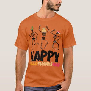 Camiseta Happy Hallothanksmas Halloween Thanksgiving Christ