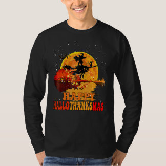 Camiseta happy hallothanksmas witch moon funny