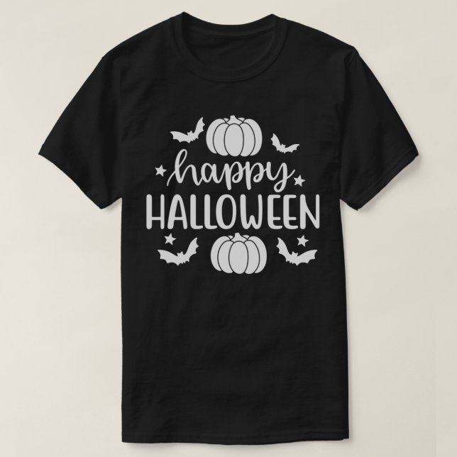 Camiseta Happy Halloween  (Diseño del anverso)