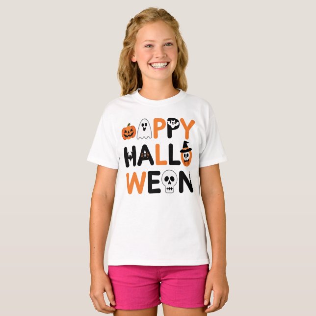 Camiseta Happy halloween  (Anverso completo)