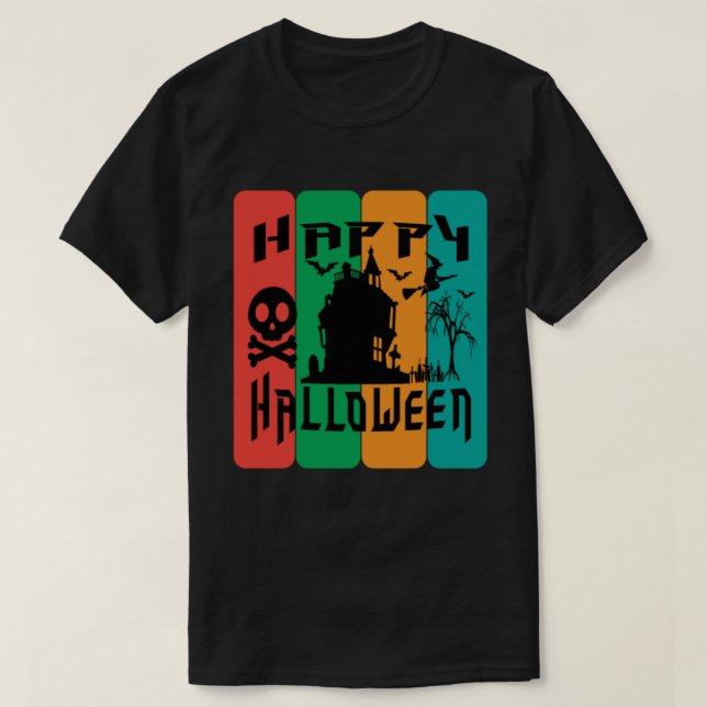 Camiseta happy halloween (Diseño del anverso)