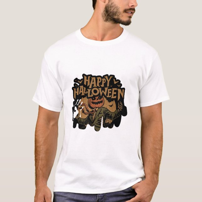 Camiseta happy halloween (Anverso)