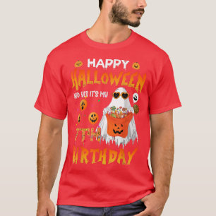 Camiseta Happy Halloween And Yes It's My 7th Birthday Octob