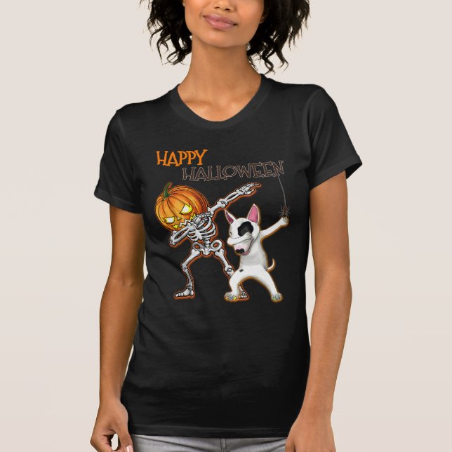Camiseta Happy Halloween Bull Terrier DAB (Anverso)