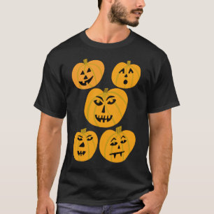 Camiseta HAPPY HALLOWEEN Calabazas Jack-O-Lanterns