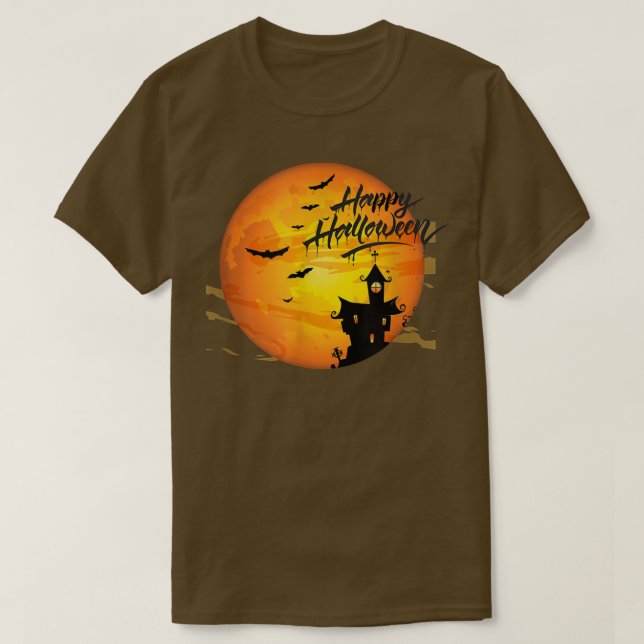 Camiseta Happy Halloween Christmas Design  (Diseño del anverso)