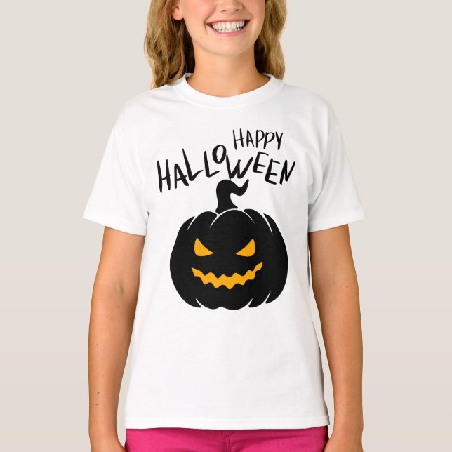 Camiseta Happy Halloween Citrouille (Anverso)
