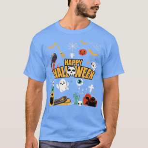 Camiseta Happy Halloween Costume Horror Party Scary Pumpkin