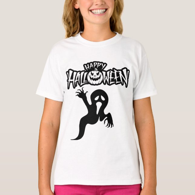 Camiseta Happy Halloween fantôme  (Anverso)