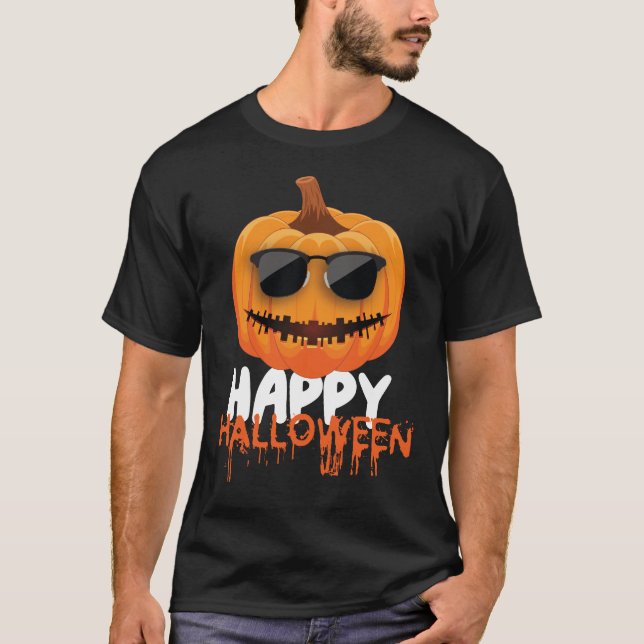 Camiseta Happy Halloween for Men and Women - Pumpkin Hallow (Anverso)