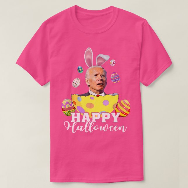 Camiseta Happy Halloween Funny Joe Biden Easter Holiday Vin (Diseño del anverso)