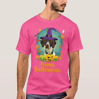 Camiseta Happy Halloween German Shorthaired Dog Pumpkin Wee