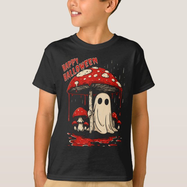 Camiseta Happy Halloween Ghost  (Anverso)