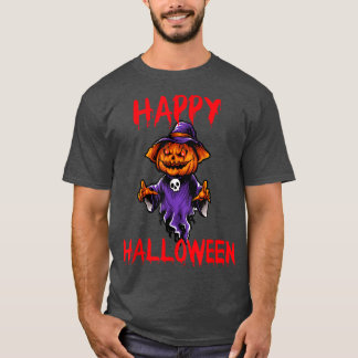 Camiseta Happy Halloween Ghost Jack O Lantern Pumpkin Scary