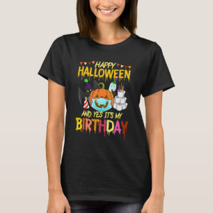 Camiseta Happy Halloween It's My Birthday Born On 31st Octo