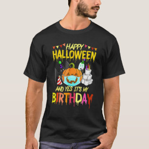 Camiseta Happy Halloween Its My Birthday Born On 31st Octob