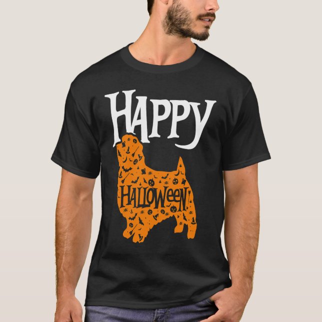 Camiseta Happy Halloween Norfolk Terrier (Anverso)