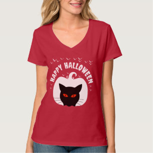 Camiseta HAPPY HALLOWEEN PUMPKIN CAT LOVER FALL T-Shirt
