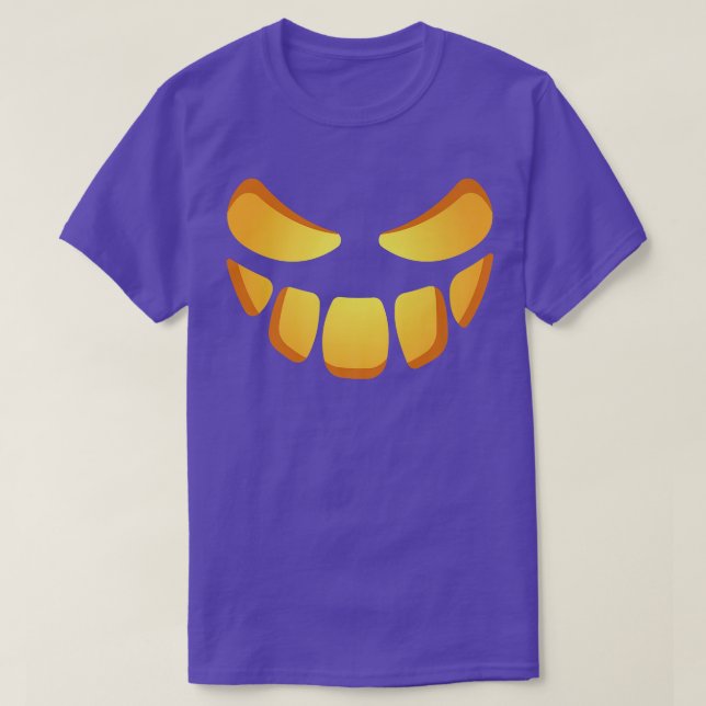Camiseta Happy Halloween Pumpkin Scary Face (Diseño del anverso)