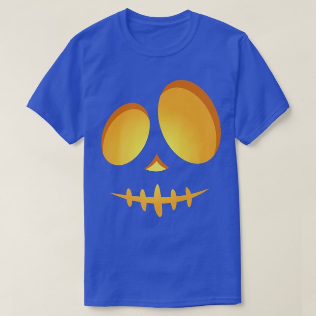 Camiseta Happy Halloween pumpkin scary face  (Diseño del anverso)