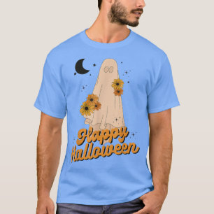 Camiseta Happy Halloween Retro Spooky Season Cute Ghost Hal