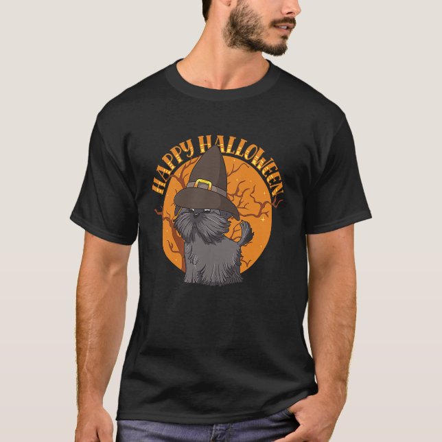 Camiseta Happy Halloween Shih Tzu Witch Dog  Animal Hallowe (Anverso)