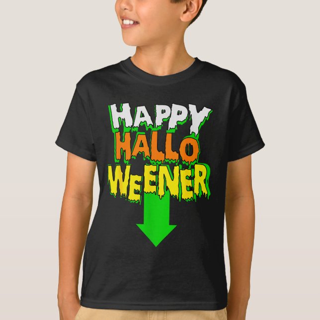 Camiseta Happy Halloweener _ Funny Halloween  (Anverso)